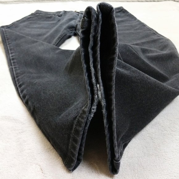 Levi's 505 Black Men's Regular Fit Straight Leg Jeans Sz 36x30 - Picture 7 of 14